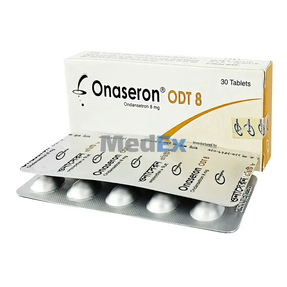 onaseron odt 8 mg tablet